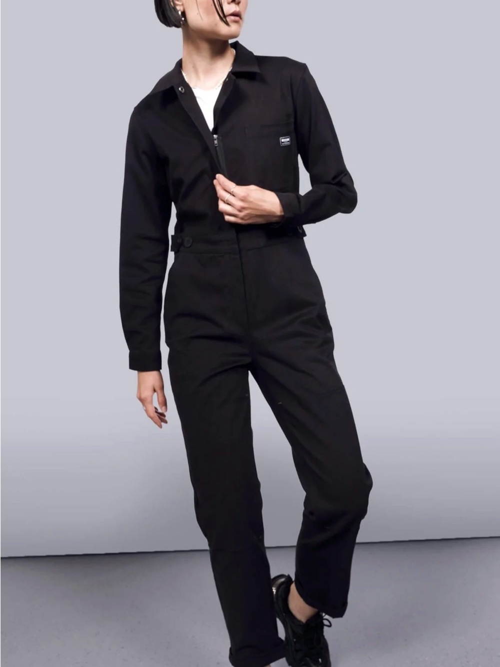 EUC essential high waisted long sleeve coverall Wildfang